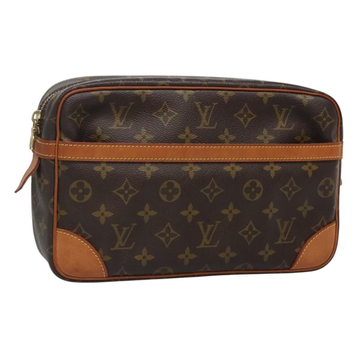 Louis Vuitton Monogram Compiegne 28 Clutch Bag M51845 Lv Auth 129337